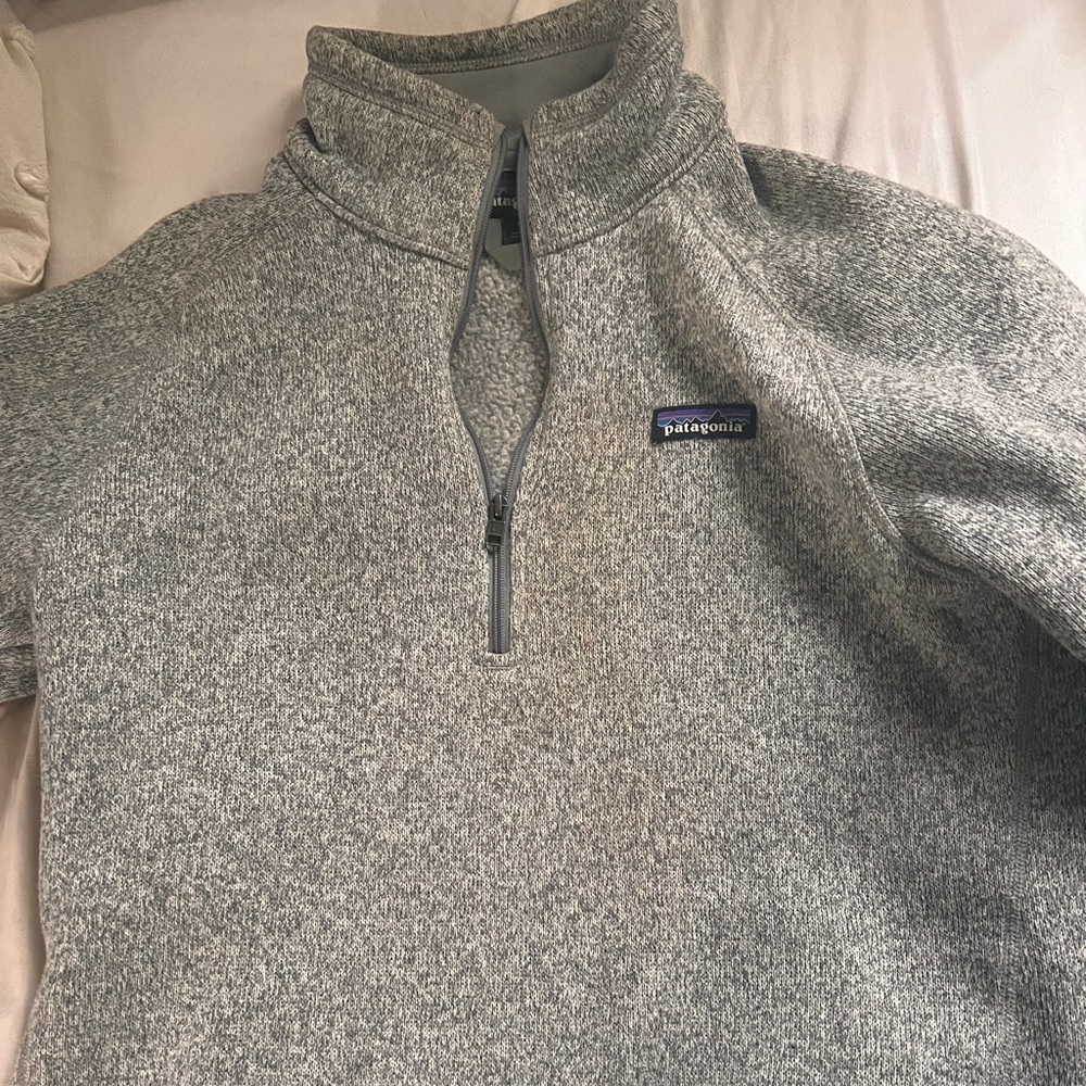 Patagonia quarter zip gently warn, sz large but runs small
